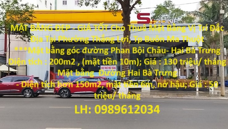 MẶT BẰNG ĐẸP - GIÁ TỐT Cho Thuê Mặt Bằng Vị Trí Đắc Địa Tại Phường Thắng Lợi, Tp Buôn Ma Thuột